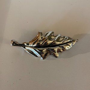 Ati Estate Fine Sterling Silver 925 Leaf Pendant